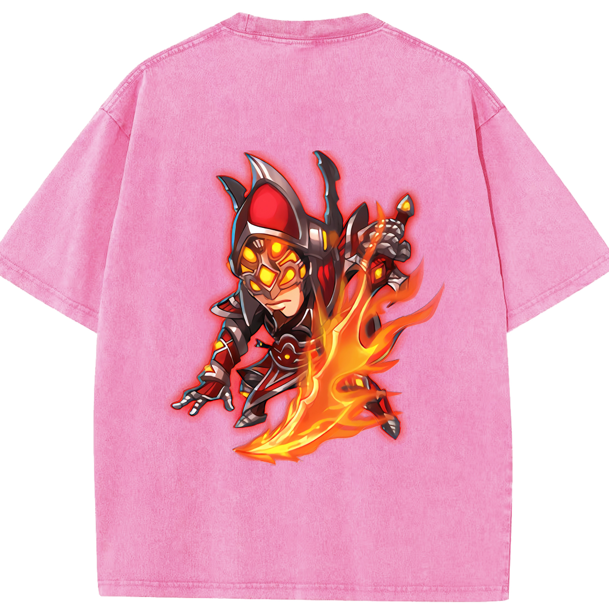 リーグ・オブ・レジェンド League of Legends LOL 綿100% ヴィンテージ風 半袖Tシャツ（背面プリント）